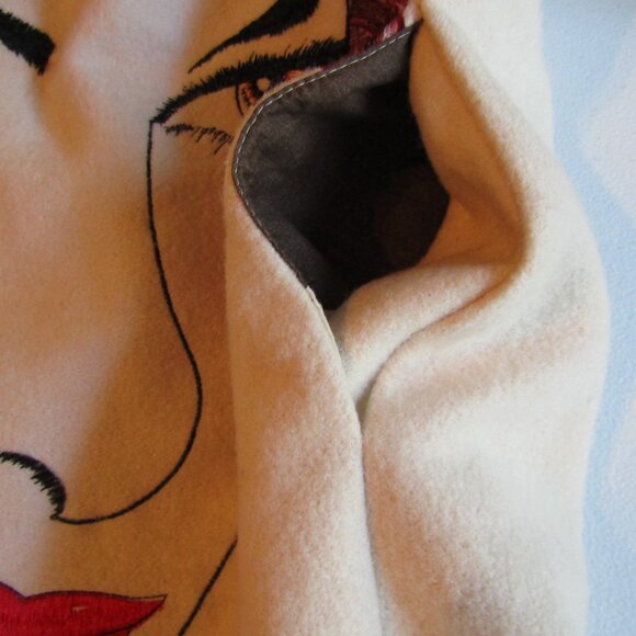 Italian made Wool Embroidery Pull Over Coat - Picture 12 of 12